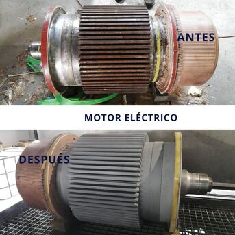 limpieza con ultrasonidos de motor eléctrico