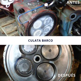 limpieza con ultrasonidos de culata de barco