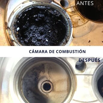 limpieza con ultrasonidos de cámara de combustión